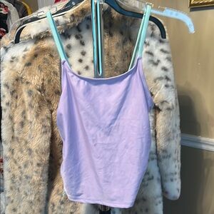 Wonder Nation Lavender and Aqua Swim Camisole